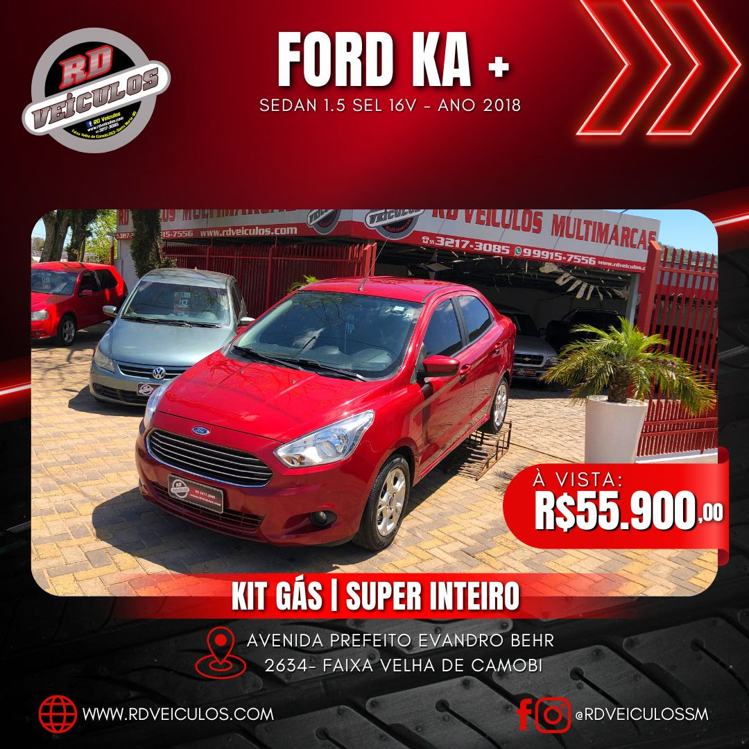 Ka+ Sedan 1.5 SEL 16V Flex 4p - Ford - 2018 - R$ 55.900,00